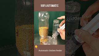 How to make an automatic chicken feeder discarded plastic bottles