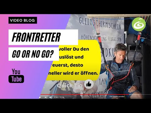 #Gleitschirm #Frontretter - Go or no go?