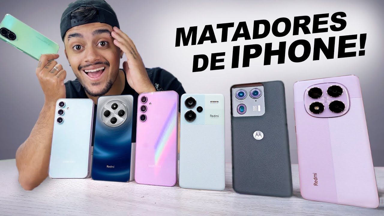 7 CELULARES com FOTOS MELHORES e💰MAIS BARATOS que iPHONE!