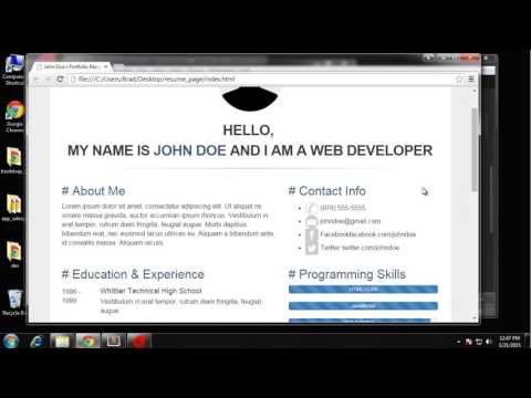 Learn How to Create a Resume using SASS - Part5