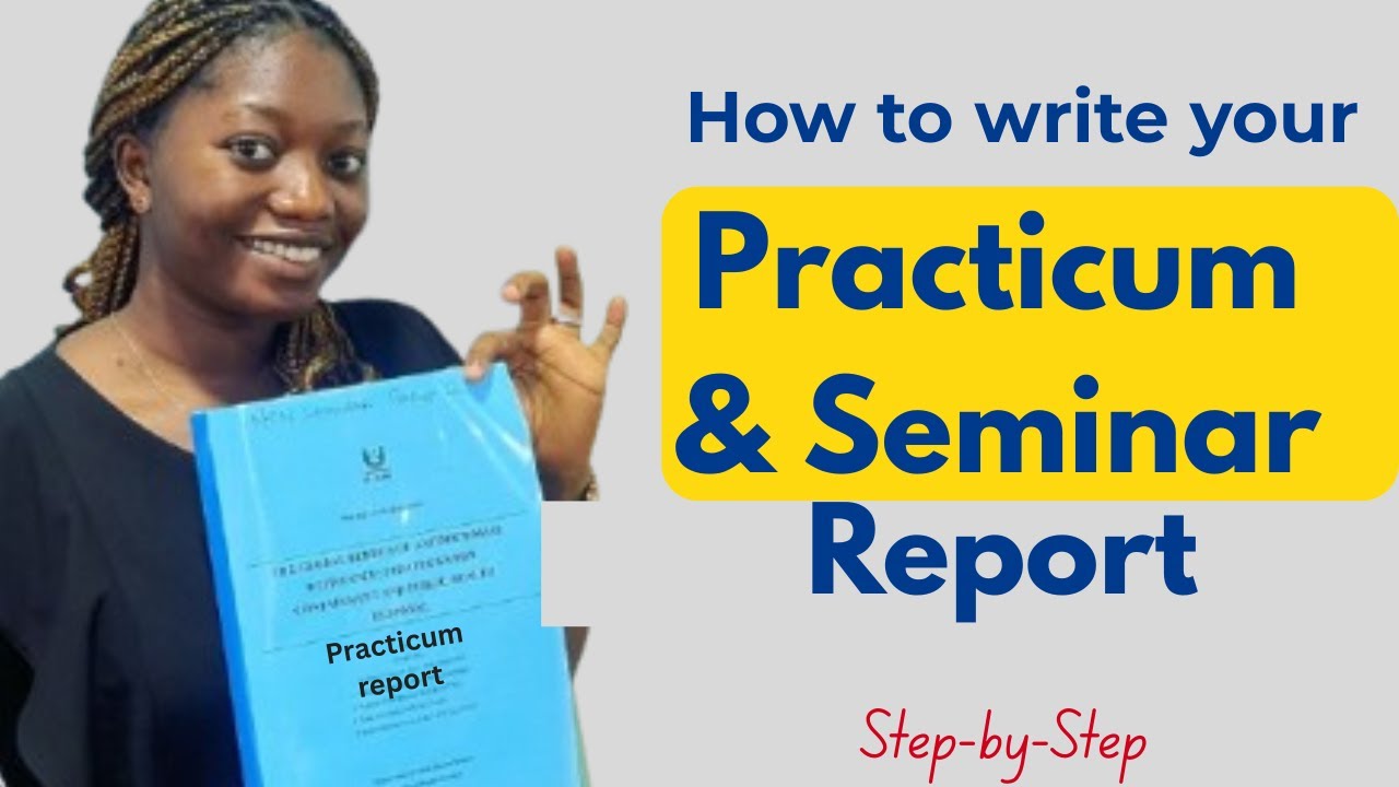 How to write MSc Practicum & Seminar Report | Complete Guide with Template | NOUN Students | 