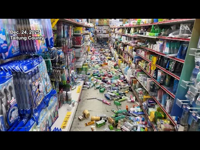 Magnitude 6.1 earthquake rocks southeastern Taiwan