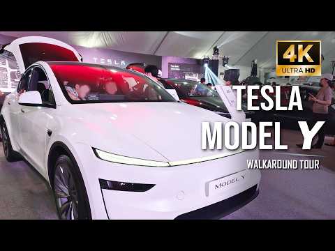 Thumbnail for Tesla Model Y Walkaround | Exterior & Interior Tour at PIMS 2026 [4K]