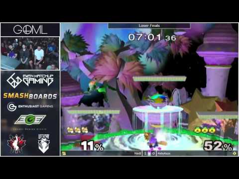 GOML 2015 - KirbyKaze (Sheik) vs Hax$ (Fox) - SSBM Singles Losers Finals