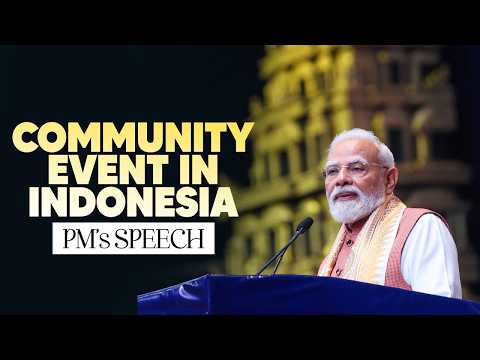 PM Modi’s address at the community event in Jakarta, Indonesia