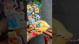 #amazing #easy cute little brother handmade rakhi for sticr 😃#shorts