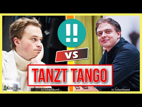 Vincent Keymer dances tango with two jumpers