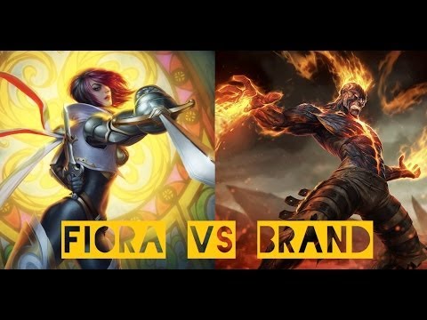 League of Legends Showdown Howling Abyss Blind Draft  (Brand VS Fiora)