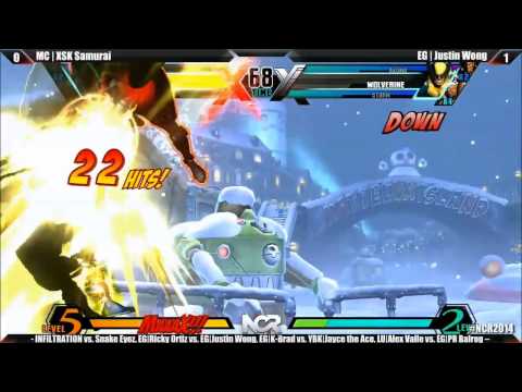UMvC3 MC XSK Samurai vs EG Justin Wong - NCR2014