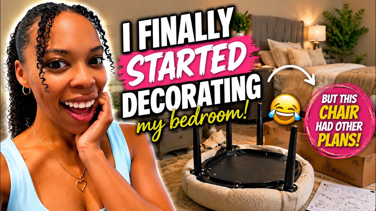 I Finally Started Decorating My Bedroom    But This Chair Had Other Plans! 🏡 Bedroom Makeover