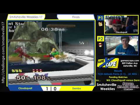 SW17 Grand Finals - CloudSquall (Fox) vs Dembo (Ice Climbers/Captain Falcon/Marth/Kirby)