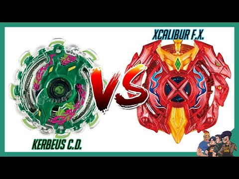 Beyblade Burst  - Kerbeus C.D vs Xcalibur F.X