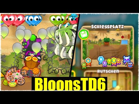 ICH SPIELE ENDLICH SCHIESSPLATZ IM SCHIMPANSENMODUS! - Bloons Td6 [Deutsch/German]