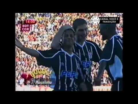 Gol Marcelinho. Botafogo (SP) 0x3 Corinthians - Campeonato Paulista 2001 - Final Ida - 20/05/2001