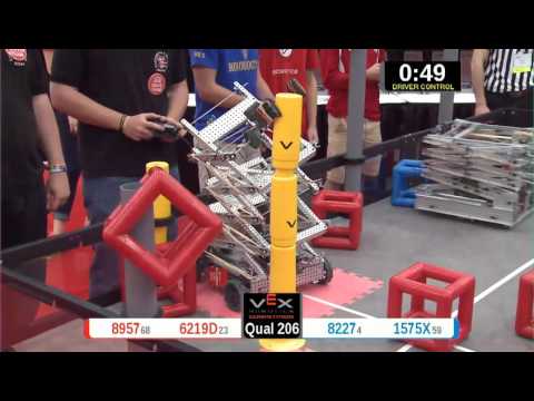 2015 VRC Arts Q206 - 8957 6219D vs 8227 1575X - 44 to 67 - VEX Worlds 2015 - Arts Division