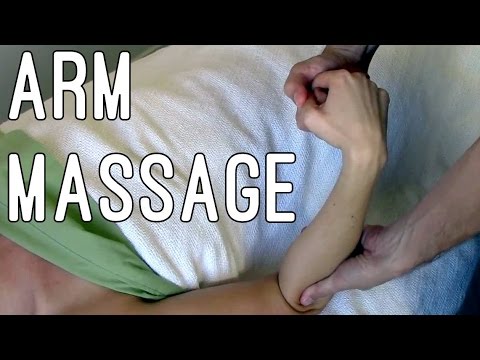 Massage Tutorial: Arms and hands, deep tissue techniques, draping