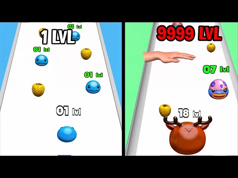 Slime Evolution Run 3D game in MAX LEVEL ⭐ Level Up Slime Run