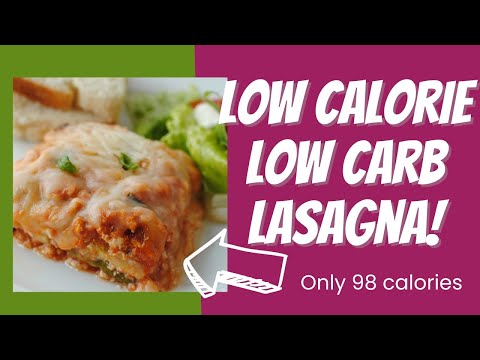 Low Calorie, Low Carb Zucchini Lasagna