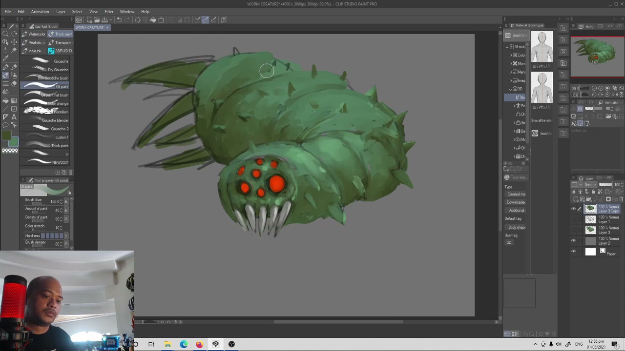 Worm Creature Concept PART 2