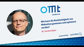 Wie kann die Nachhaltigkeit von Webseiten gemessen und optimiert werden? (Dr. Torsten Beyer)