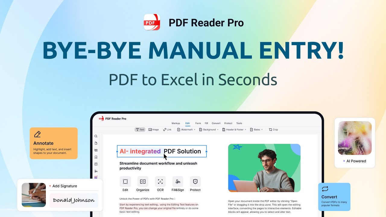 BYE BYE MANUAL ENTRY! PDF to Excel in Seconds