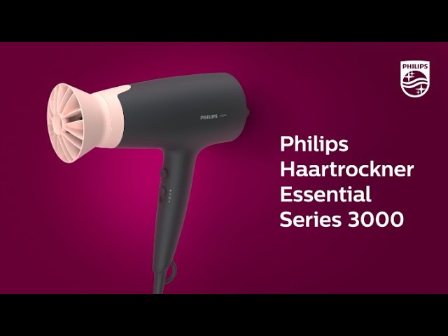 Video Teaser für Entdecke Philips Haartrockner Series 3000 - BHD340/00, BHD350/00 & BHD351/00