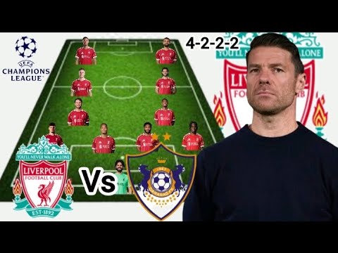 Debut Xabi Alonso ✅~ Liverpool Vs Qarabag Potential 4-2-2-2 Line up in UCL Matchday 8 Season 2025/26