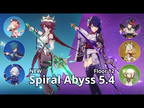 5.4 NEW ABYSS | C6 Rosaria Freeze & C3 Raiden Shogun Agravatte - Floor 12 | Genshin Impact