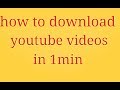 Youtube Se Videos Download Kare How To Download Youtube Videos
