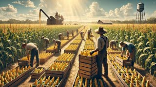 Como os Estados Unidos Colhem Milhões de Toneladas de Milho Doce   A Revolução no Campo