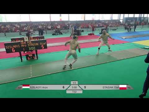 2025 743 T32 12 M S Individual Genova ITA 7 STASIAK POL vs SZILAGYI HUN