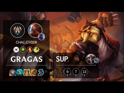 Gragas Support vs Sett - KR Challenger Patch 10.13