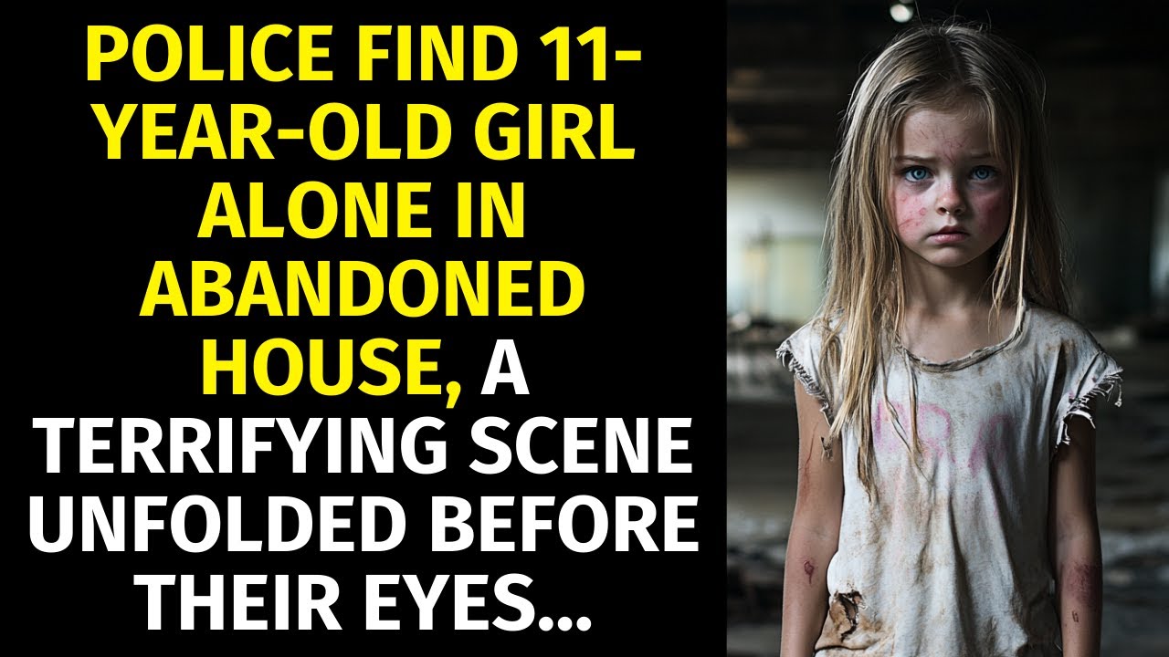 Police find 11-year-old girl alone in abandoned house, a terrifying scene unfolded before their eyes