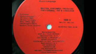 Art and Language featuring The Red Crayola "An Harangue"