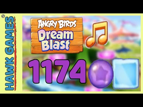 Angry Birds Dream Blast Level 1174 Hard - Walkthrough, No Boosters