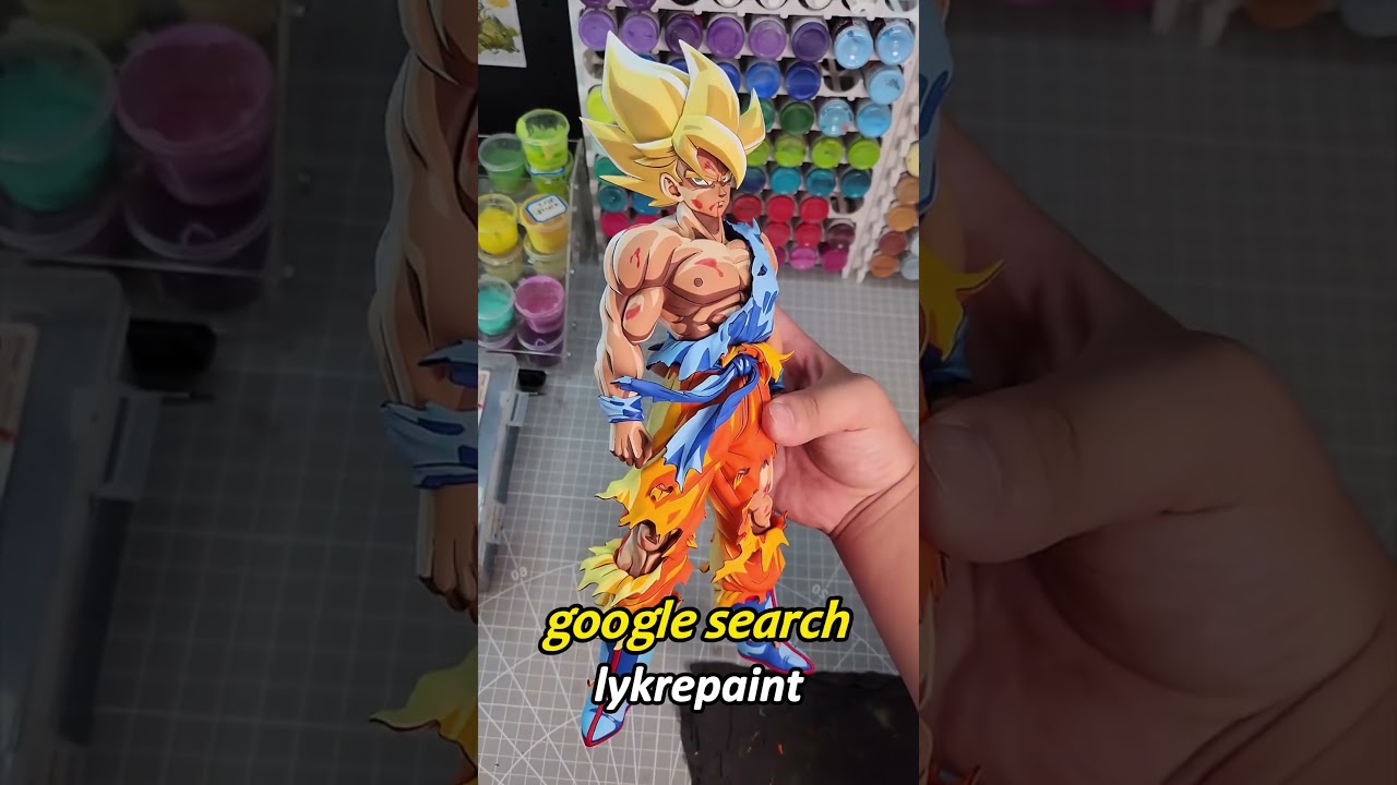 repaint a goku figure #repaint #dragonball #dragonballfanart #anime #dbzfanart #dragonballz