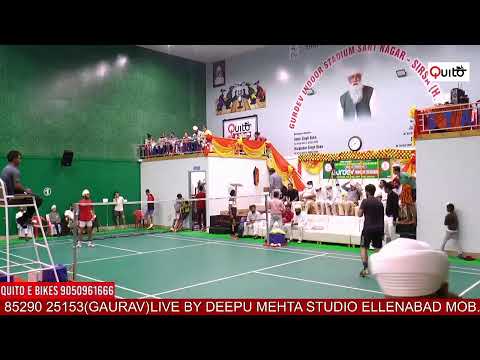 2nd Open Badminton Tournament LIVE at Shri Gurdev Indoor Stadium by Shri Gurdev Charitable Trust