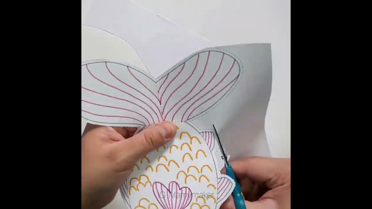 Manualidad para niños / pez de papel