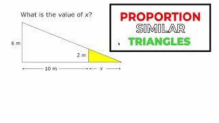 Proportion And Similar Triangles