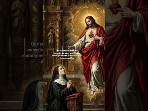 Revelación del Sagrado Corazón de Jesús a Santa Margarita Alacoque en 1675, Francia. ✝️🍷🫓❤️‍🔥⛪🕊️