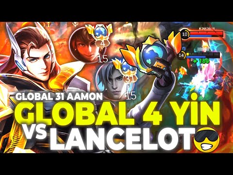 1 CANLA 3 KİŞİ ÖLDÜRMEK? GLOBAL 4 YİN VS LANCELOT- Mobile Legends Bang Bang