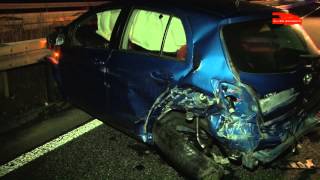 preview picture of video 'Bundesstraße 3a - 34-Jährige wird bei Unfall schwer verletzt (31.12.2012)'