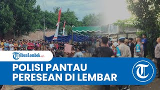 Polsek Lembar Pantau Kegiatan Pelestarian Budaya Peresean Perang Bintang di Lombok Barat