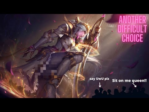 Painfully spending mythic essence and unlocking another prestige skin. Only to regret much later on~