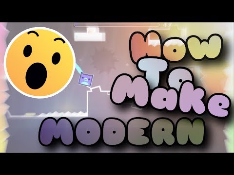 How to Make MODERN Design Style in GEOMETRY DASH