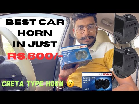 Best Car Horn In Rs.600/- | Bosch Symphony Horn for Car | Creta Type Horn | Review and Installation