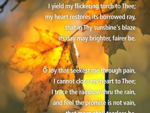 O Love that wilt not let me Go - Visual Worship with Lyrics !