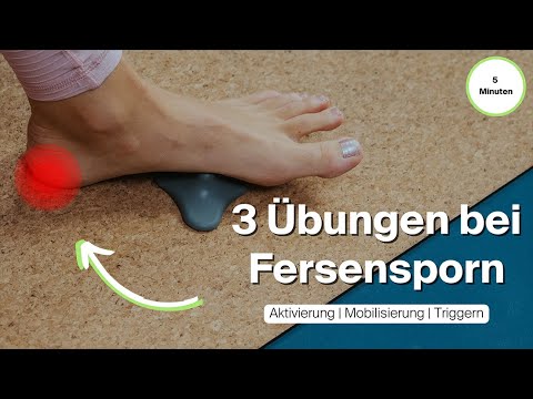 3 ÜBUNGEN BEI FERSENSPORN PART 1 | Schmerzen in der Ferse reduzieren | Triggerdinger ®