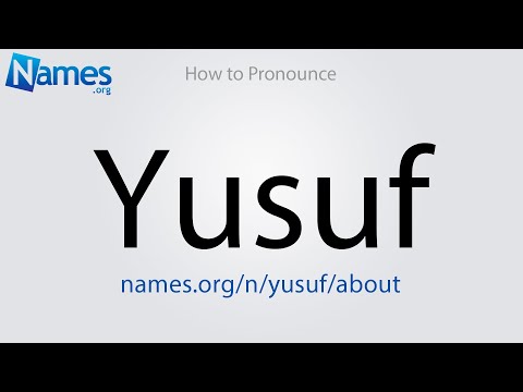 How to Pronounce Yusuf
