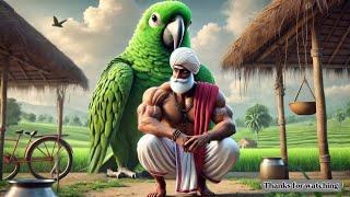 The_Farmer_and_His_Faithful_Giant_Parrot_A_beautiful_story